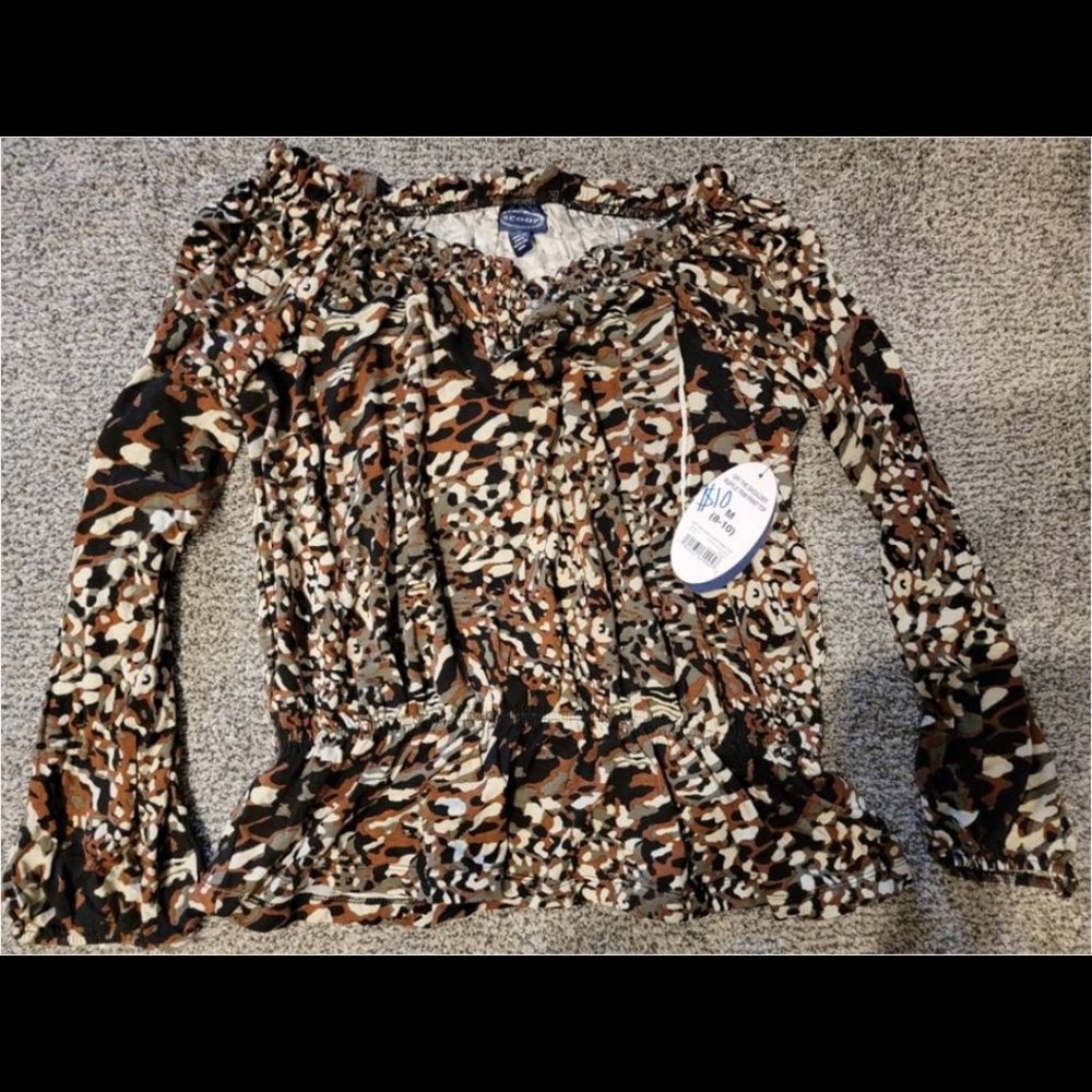 Women's long sleeve patterned shirt